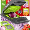 Mueller Pro Series Vegetable Chopper, 30% Heavier Duty Vegetable Slicer, Onion Chopper with Container - Strong Food Chopper, Slicer Dicer Cutter, Great For Salsa, Cooking Gadgets