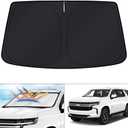 KUST Windshield Sun Shade for Chevrolet Tahoe Accessories 2021-2024 2025 Window Sunshade Sun Visor Protector Foldable Blocks UV Rays Keep Your Car Cooler
