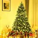 7 ft. Pre Lit Artificial Christmas Tree Hinged Artificial Christmas Tree