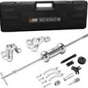 EWK 9-Way Slide Hammer Puller Set, 5 lb Slide Hammer Wheel Hub Puller CV Axle & Rear Axle Bearing Remover, Front Wheel Hub Dent Puller Kit for Bearings Bushings Seals Gears