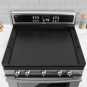 Gas Stove Top Covers - Noodle Board Stovetop Cover for Gas Burners & Electric Stove (Black)