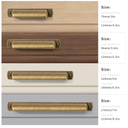 6 Pack Brass Cup Pulls 3.8"(96mm) Center to Center Drawer Pulls Antique Brass Cabinet Cup Pulls Kitchen Cabinet Hardware Vintage Gold Cabinet Handles Aged Bin Cup Drawer Handles Brass Knobs