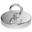 Magnetpro Fishing Magnet, Over 1700 Lbs Pulling Force Strong Neodymium Magnet Heavy Duty, Rare Earth Magnets with Eyebolt, Diameter 4.72 inches for Magnetic Fishing, Hunting, Retrieving in River