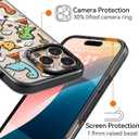 Magnetic for iPhone 16 Pro Magsafe Case Cute - Durable Shockproof 6.6 ft Drop Impact Phone Case - Black Funny Baby Dinosaur Design for iPhone 16 Pro 6.3"