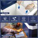 Megiu 12 Volt Refrigerator Car Fridge Portable 12V 45 Quart Freezer Compressor Cooler 12V/24V DC 110240 V AC for Truck Van RV Camper SUV and Home Use