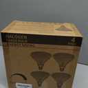 PAR38 Halogen Flood Light Bulbs 4 Pcs, 38W Equivalent, 120V, E26 Base, 2700K Warm White Light for Indoor and Outdoor