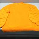 Crewneck Sweaters Chunky Lantern Sleeve Knit Jumper Tops Casual Drop Shoulder Pullover Outwear M