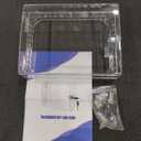 TRJ Thermostat Lock Box with Key, Large Thermostat Cover with Lock for Thermostat on Wall, AC Control Lock Box Cover with Key, Air Conditioner Lockbox Fits Thermostats 5" H x 6" W or Smaller