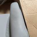 Big and Tall Office Chair 400lbs Wide Seat, Leather High Back Executive Office Chair with Foot Rest, Ergonomic Chairs Lumbar Support for Lower Back Pain Relief (Light Grey)