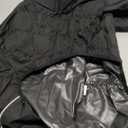 LOVELONGLONG Waterproof Dog Raincoat with Removable Hood  Outdoor Full Body Dog Jacket, Windproof Snowproof Shell Suit  All Season Pet Rain Gear Black 3XL (3XL (Back 22"))