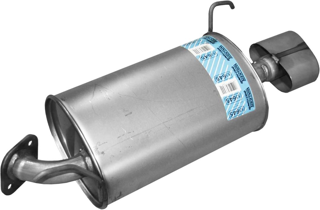 Walker Quiet-Flow SS 53645 Direct Fit Exhaust Muffler Assembly 1.75" Inlet (OD) 5.875" Outlet (OD) for Acura MDX