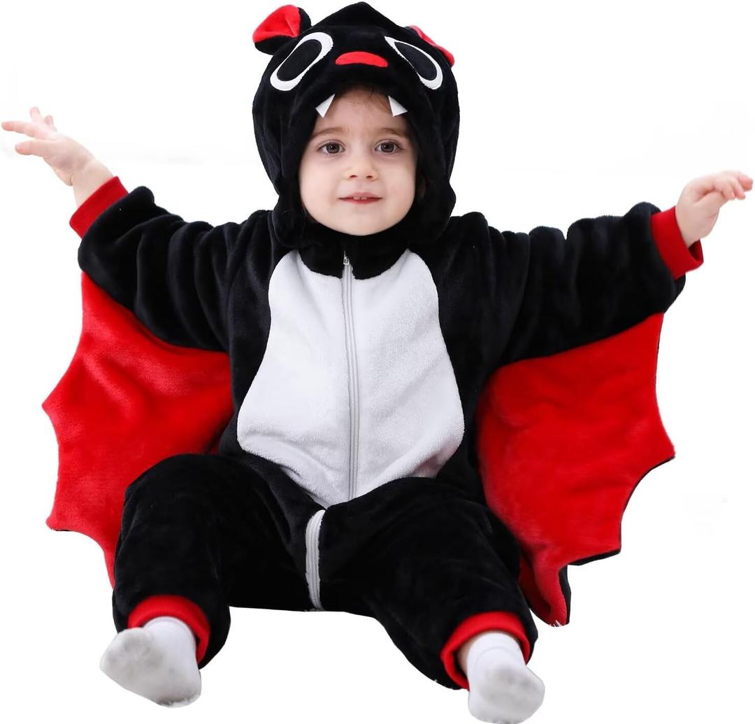 ABTSHU Baby Bat Costume Toddler Halloween Dress Up Outfit 4-5 Years