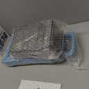 ONCE FOR ALL Upgrade Safe Mandoline Slicer Plus, Biger Size, Adjustable Vegetable Food Chopper Potato Fries Cutter, Detachable Blade, Kitchen Chopping Artifact, Gift (SkyBlue) (Gray)