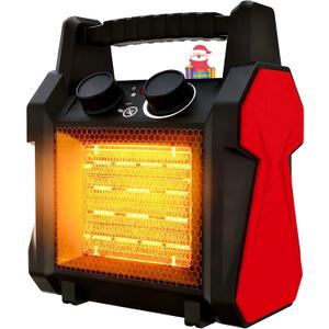Outdoor Heaters for Patio, 1500W Garage Heater with Overheat Protection, 3S Fast Heating Electric Portable Electric Patio Heater, Greenhouse Heaters, Garage, Indoor Outdoor Use