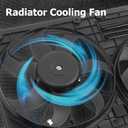 WFLNHB Radiator Cooling Dual Fan 1K0121205AD9B9 Replacement for Audi A3 Jetta CC Gtieos Beetle 1.8L 1.9L 2.0L