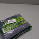 Youphoria Yoga Microfiber Non-Slip Towel - Hot Yoga Mat Towel for Enhanced Grip and Sweat Absorption (Gray Towel/Green Stitching)