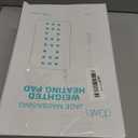 Dowin Far Infrared Heating Pad - Natural Jade Vibrating Massaging Weighted Heating Pad for Neck and Shoulders, Electric Heat Pad with 3 Heating Levels & 3 Vibrating Modes, 5lbs 12" x 24"