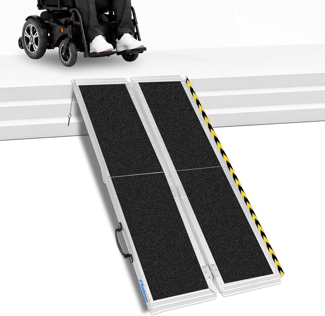 Ruedamann 6FT Ramps for Wheelchairs for Home, 800 lb Capacity