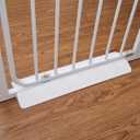 Threshold Ramp for Gate Doorway Height Transition Strip and Guardrail Holder for Pets White Safety Ramp for Easy Access and Protection