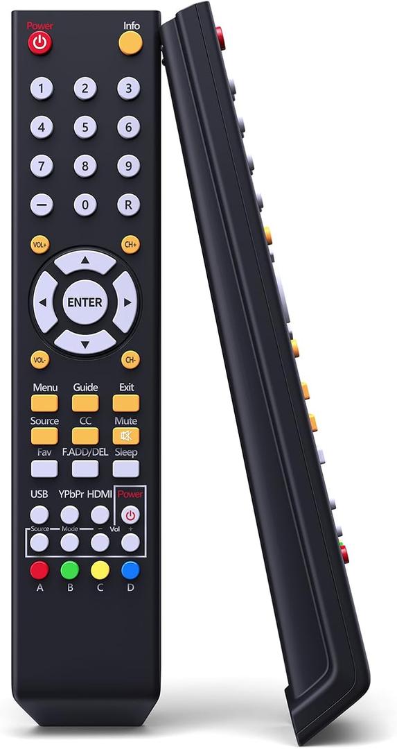 Universal Remote Control Replacment for All Sceptre TV LED LCD HDTV (8142026670003C)