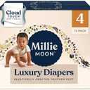 Millie Moon Luxury Diapers, 72 Piece, Humble and Kind 38 PC, Size 1-4 M