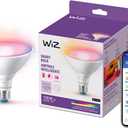 WiZ Connected 120W PAR38 Color LED Light Bulb - Connects to Your Wi-Fi - E26 Smart Bulb - Control with Voice or App + Activate with Motion - Matter Compatible - 1 Pack