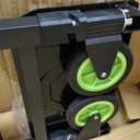 3-in-1 Folding Hand Trucks, 600Lbs Convertible Hand Truck Dolly, Heavy Duty Convertible Dolly with Retractable Handle and 4 Rubber Wheels, Collapsible Cart for Moving Office/Home/Warehous(Green)