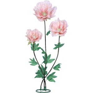 3PCS Giant Artificial Flower Set Wedding Hibiscus Artificial Flower Decoration Stand Big Flowers Decor with Base for Home Wedding Office Garden Christmas Party Conference-Pink