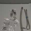 Dually Valve Stem Extenders Kit, Stainless Steel Braided Valve Stem Extension fits 16" to 19-1/2" Dual Wheels Tire Valve Extension for Most Cars Motorhome RVs Trailers Trucks