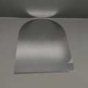 DARENYI 16"x12" Arched Wall Mirror for Bathroom, Frameless Acrylic Vanity Arch Mirror Wall Decor for Bathroom, Living Room, Bedroom, Entryway, Hallways