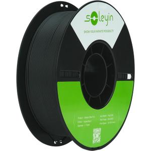 Ultra PLA Filament 1.75mm PLA 3D Printer Filament High Speed 30-600mm/s Dimensional Accuracy +/- 0.02mm, 1kg Spool (2.2lbs), Fit Most FDM 3D Printer (Matte Pla-Black)