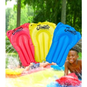 JAMBO 3 Pack Inflatable Body Boards for Water Slides, Boogie Boards for Pool, Lake & Slip Slides, Lightweight Floating Water Toys for Kids & Adults