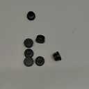 Prescott Plastics 1" (25.4 mm) Outer Diameter Ribbed Plastic Hole Plugs, Round Black Metal Tubing End Caps, Strong Furniture Leg Inserts, Impact & Weather Resistant, Made in The USA - 50 Pack