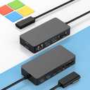 New Microsoft Surface Dock Triple Displays Dual HDMI+VGA with Power Adapter,12 in 1 Surface Docking Station for Microsoft Surface Pro 11/10/9/8/X/7/6/5/4/3,Surface Laptop 7/6/5/4/3/2/1,Surface Book Go