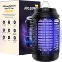 Bug Zapper Outdoor, Mosquito Zapper Indoor with Dusk to Dawn Light Sensor, 4000V Electric Fly Zapper, Waterproof Mosquito Killer, Fly Trap for Home, Patio, Kitchen, Garden - 9.8 FT Length Cable