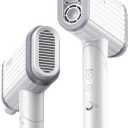 Hair Dryer, 220,000 RPM Dual High-Speed Brushless Motors Blow Dryer for 6X Fast Drying, 500 Million Negative Ionic Hair Dryers for Long Thick Hair, Low-Noise 4 Temps /4 Speeds