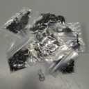 Vlasy 1200Pcs 4mm Silicone Lined Micro Ring Beads for Hair Extensions 5Colors Apply (1200Pcs Black)