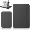 2 Pcs Sewing Machine Muffling Mat Pedal Sewing Mat Reduce Vibrations Noise No Slip Machine Accessories for Quilting(15" X 20" and 9" X 14",Black)