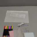 Led Drawing Board with Colors, Acrylic Dry Erase Board with Stand, 4 Modes & 6 Colors, Include 7 Dry Erase Markers, Clean Spone, Valentines Birthday Gift for Boys Girls, Party, Easter, Room Home Decor (White)