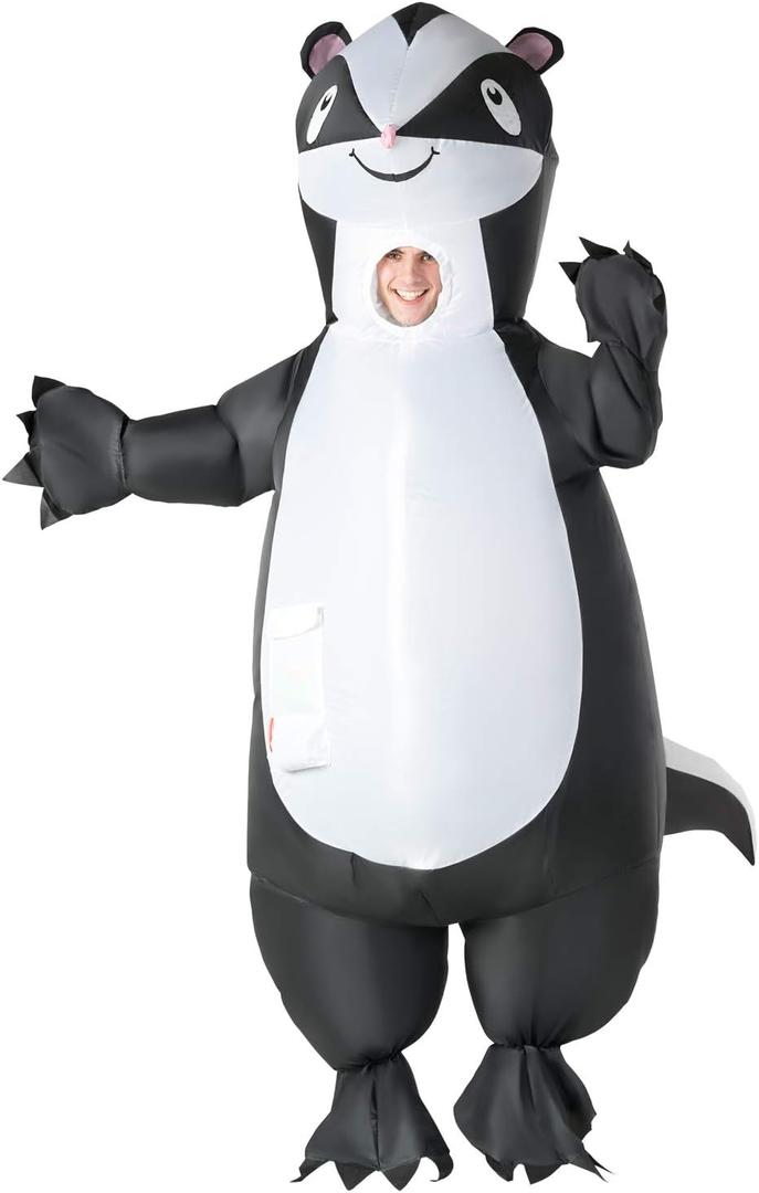Morph Adult Inflatable Skunk Costume - Fancy Mens & Womens Skunk Costume