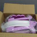 Collapsible Baby Bathtub for Infants to Toddler with Real-time Temp Monitor+Floating Cushion, Foldable Baby Bath Tub Set Applicable 0-36 Month, Portable Travel Bathtub for Newborns Girl (Purple)