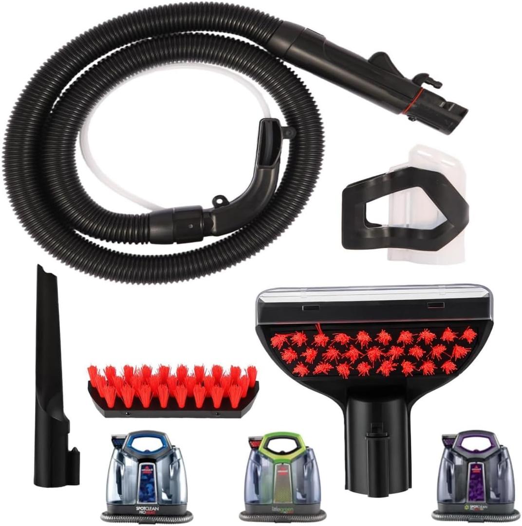 Upgraded Clean Hose Component Replacement parts for Bissell Little Green ProHeat 2694, 2513, 5207, 2513E, 4720M Vacuum Cleaner Hose 5.3in Clean brush, Clean tools, Gap brush Accessories Part #1606127