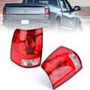 Tail Light Halogen Type Compatible With 2009-2018 Dodge Ram 1500 2500 3500 NON-LED Model Driver and Passenger Side Taillight Rear Lamp Assembly with Bulbs # 55277415AD 55277414AE
