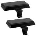 2 Pack Black Christmas Stocking Holders for Mantle, Classic Stocking Hooks Metal Clips for Mantel, Stocking Hooks, Wreath Clips, Fireplace Mantle Christmas Holiday Decorations