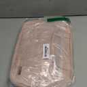 NISHEL Travel Toiletry Bag for women, Portable Hanging Organizer for Full-Sized Shampoo, Conditioner, Brushes Set, Makeup Accessories, Large Size, Pink