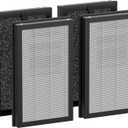 PM1240B & AP2 Air Filter Replacement Compatible with Priestley PM1240B and Airversa AP2 Purelle Air Purifier 3-Stage Powerful Filtration HEPA Filtering 99.97% Smoke, Odor, Particles, 4 Pack
