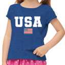 Boys Girls Patriotic Shirts-4th of July Shirt Kids USA Shirts American Flag Tshirt Tops (3T)