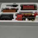 Hot Bee Train Set, Remote Control Train Toys with Luxury Tracks, Christmas Train Sets for Around the Tree,Toy Train with Smokes, Lights & Sound,Model Train Set for 3 4 5 6 7+ Years Old Boys Gifts Kids