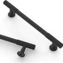 Asidrama 10 Pack 5 Inch(128mm) Matte Black Cabinet pulls Kitchen Cabinet Handles, Cabinet Pulls Kitchen Cabinet Hardware for Cupboard Drawer Pulls (5" Hole Center)