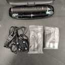 Aquasonic Black Series Ultra Whitening Toothbrush – ADA Accepted Electric Toothbrush 8 Brush Heads & Travel Case – 40,000 VPM Electric Motor & Wireless Charging  4 Modes w Smart Timer